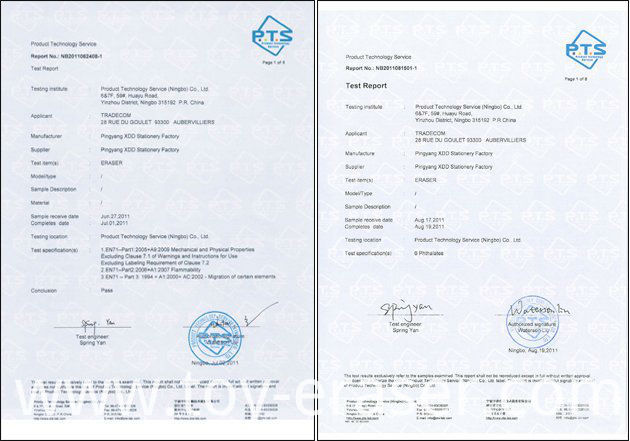 EN71,Phthalate-Free Test Report